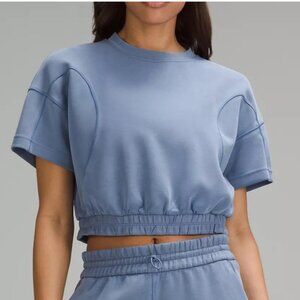 Lululemon Softstreme Gathered T-Shirt, Oasis Blue, Size 8